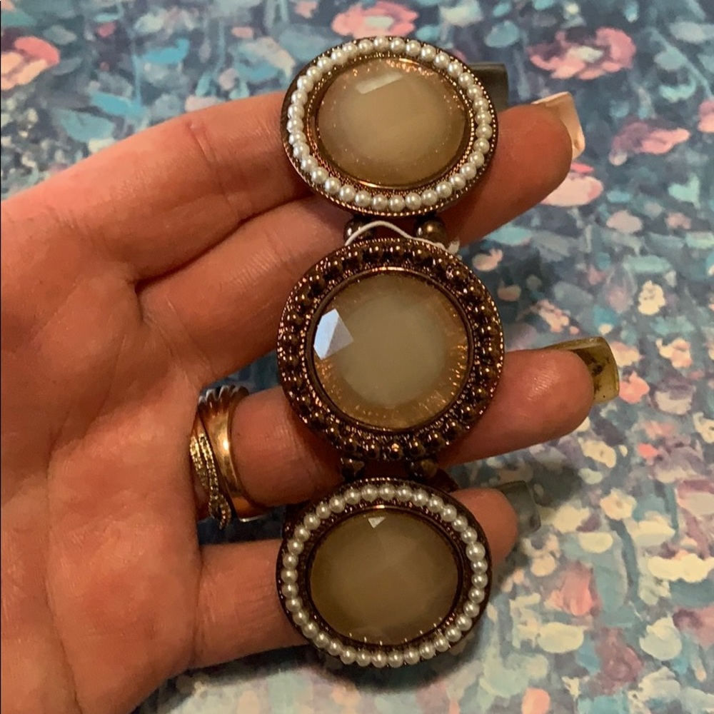 Beautiful bronze Bracelet with Accent stones